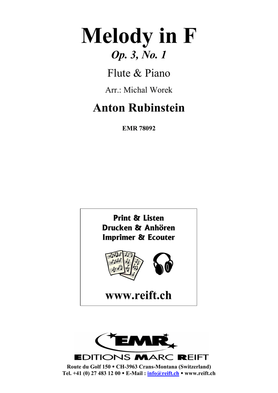 Melody in F Melody in F Flute Solo scores gallery preview page 2