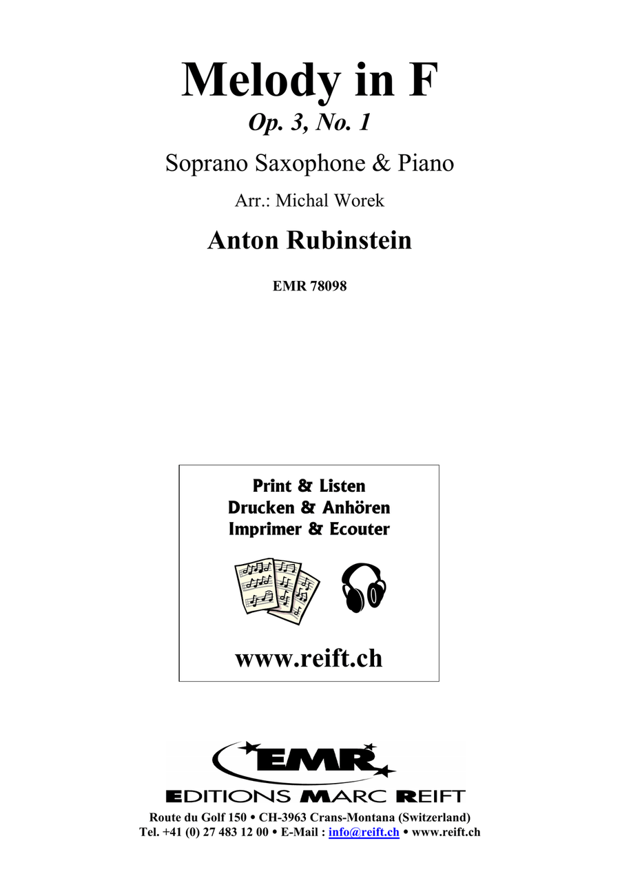 Melody in F Melody in F Soprano Saxophone scores gallery preview page 2