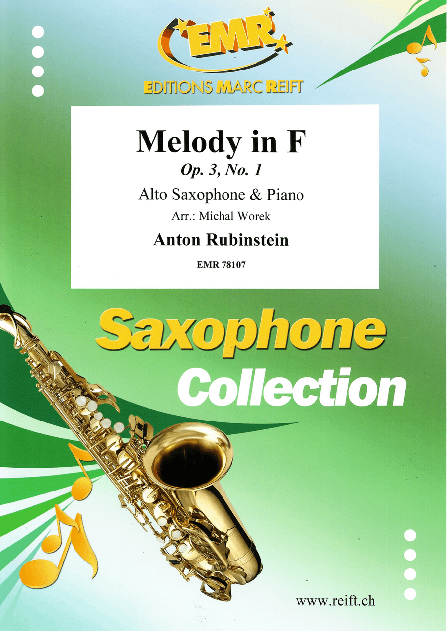 Melody in F Melody in F Alto Saxophone scores gallery preview page 1