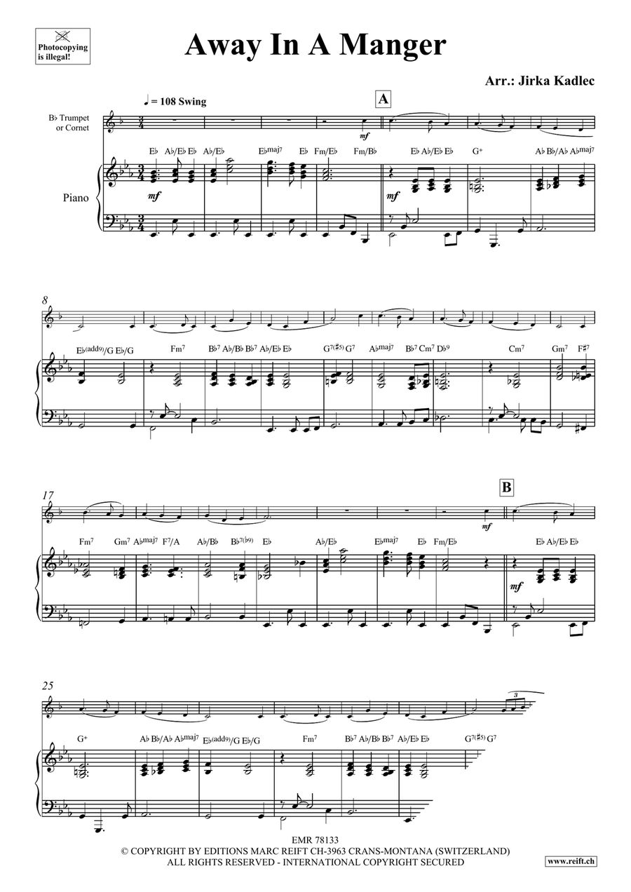 Away In A Manger Away In A Manger Cornet scores gallery preview page 3