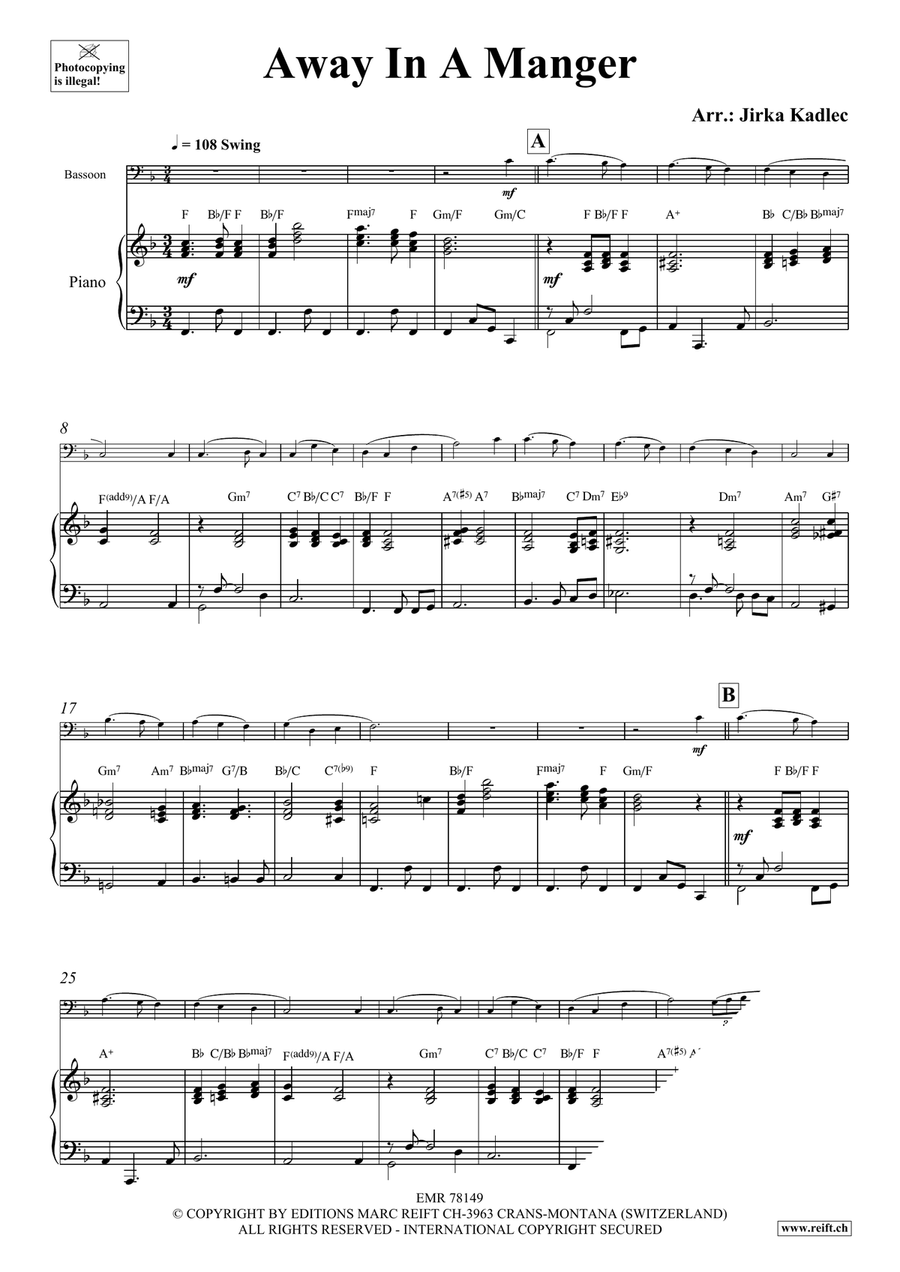 Away In A Manger Away In A Manger Bassoon Solo scores gallery preview page 3