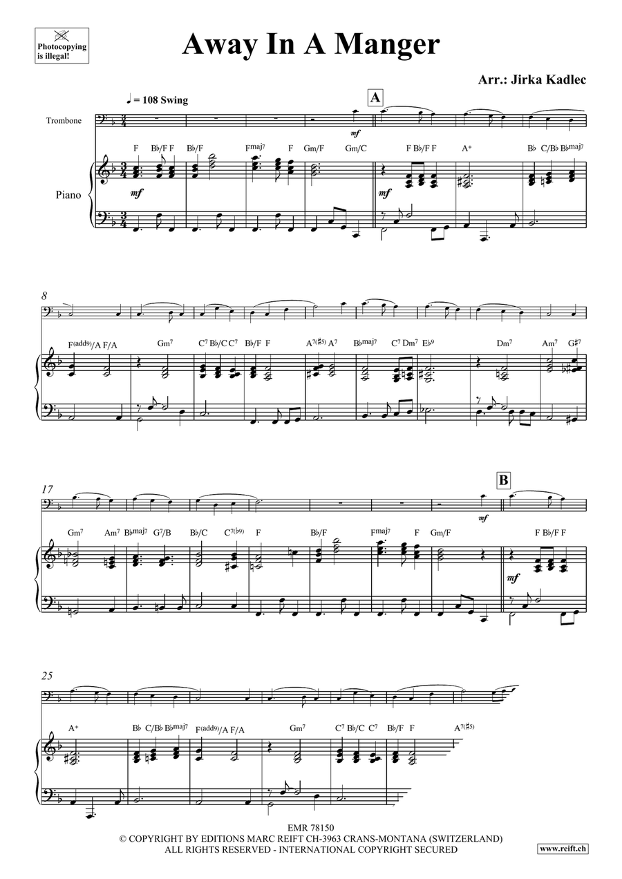 Away In A Manger Away In A Manger Piano Accompaniment scores gallery preview page 3