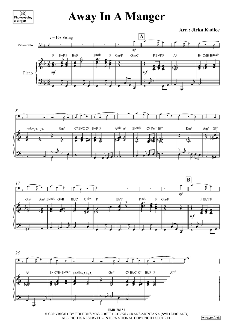 Away In A Manger Away In A Manger Piano Accompaniment scores gallery preview page 3