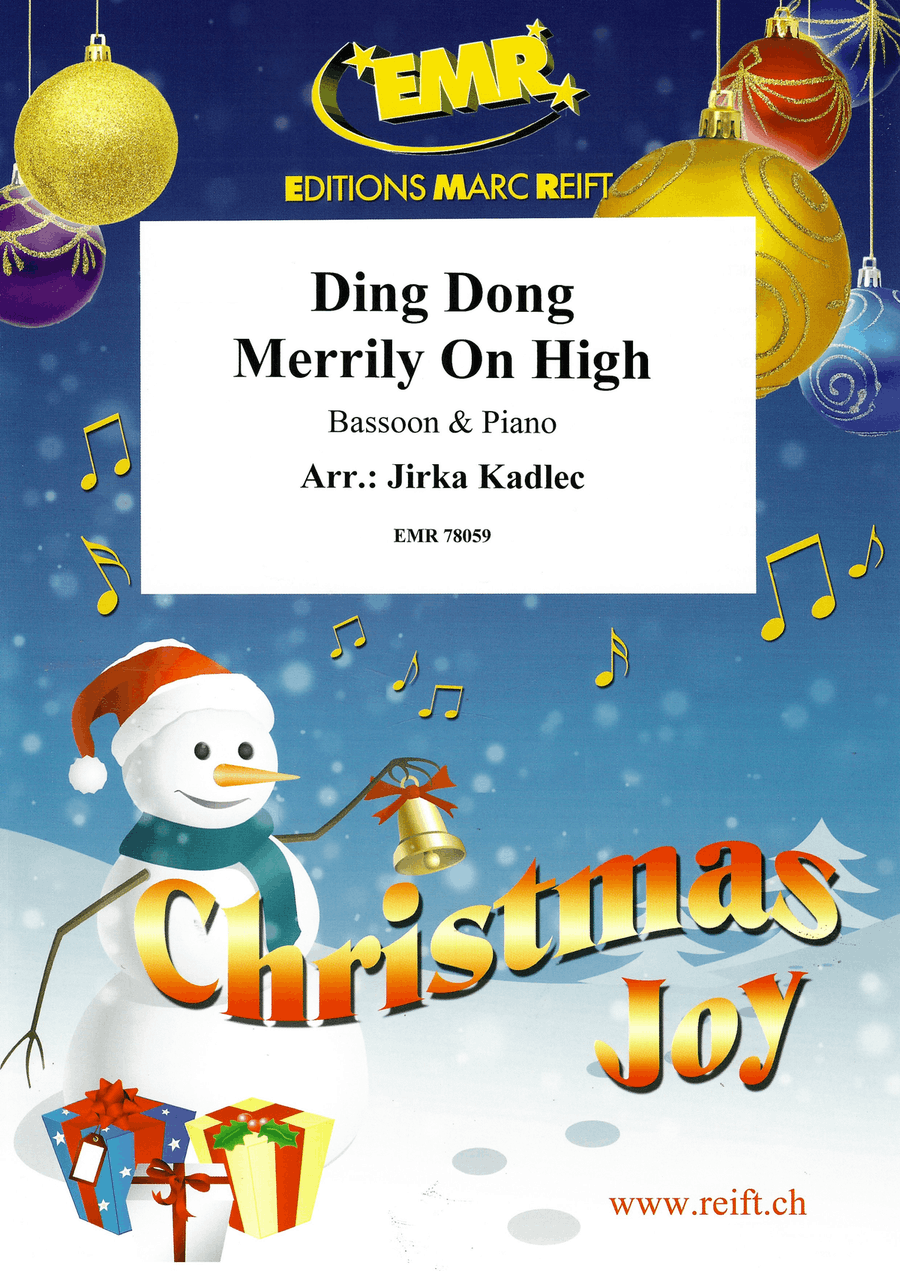 Ding Dong Merrily On High Bassoon Solo scores gallery preview page 1
