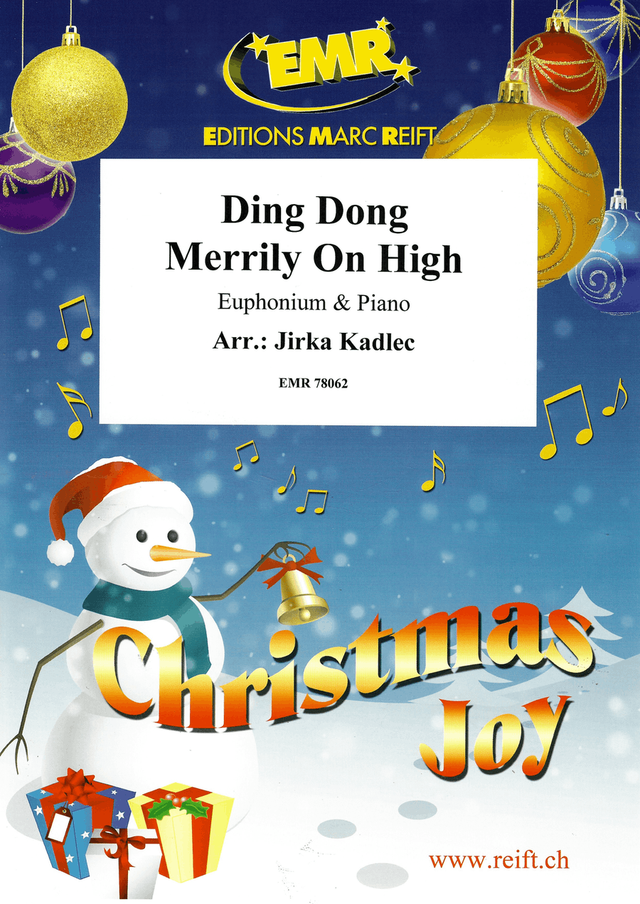Ding Dong Merrily On High Euphonium scores gallery preview page 1