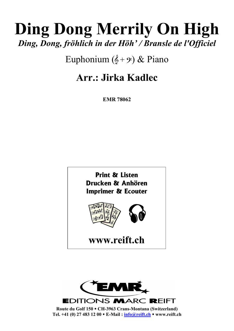 Ding Dong Merrily On High Euphonium scores gallery preview page 2