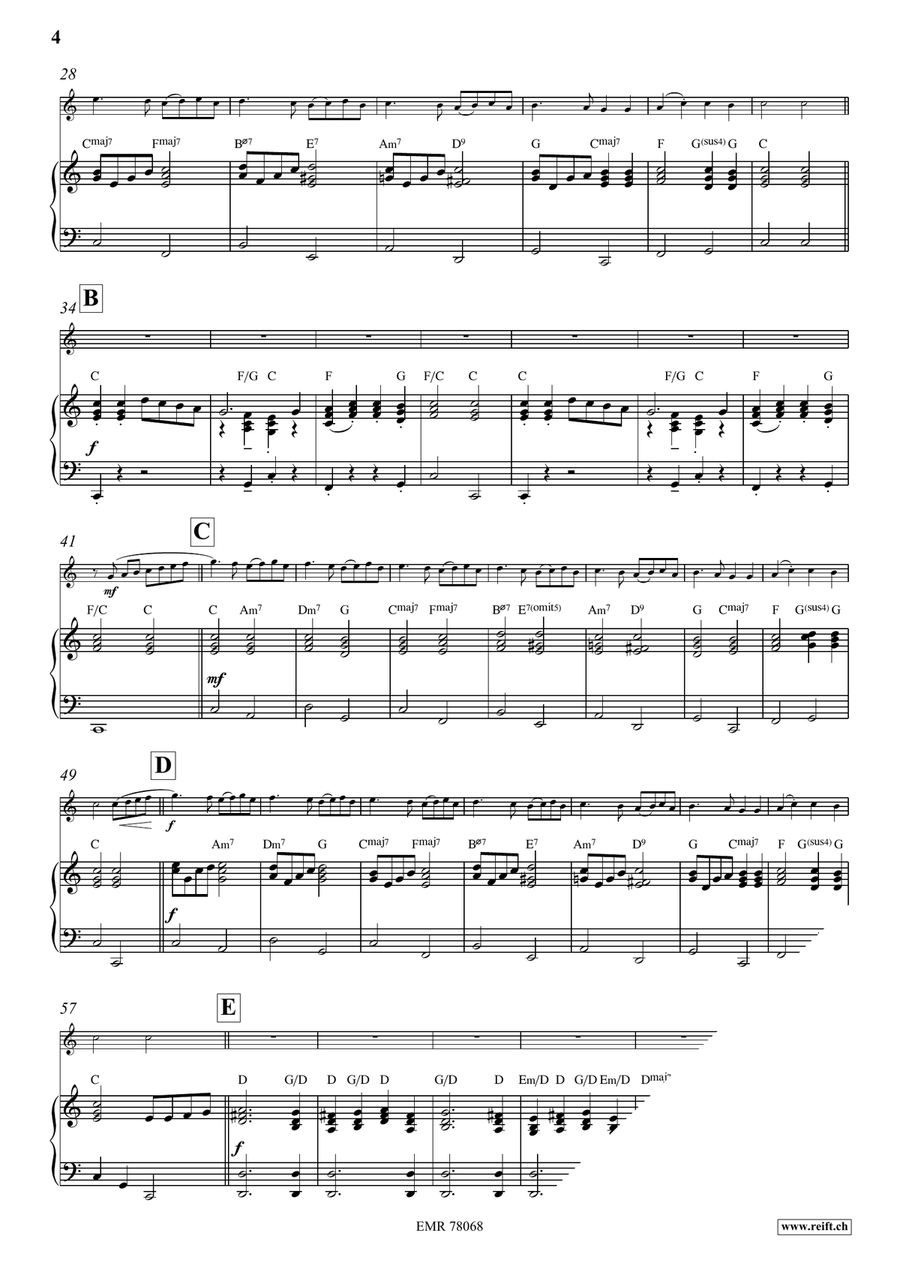 Ding Dong Merrily On High Flute Solo scores gallery preview page 5