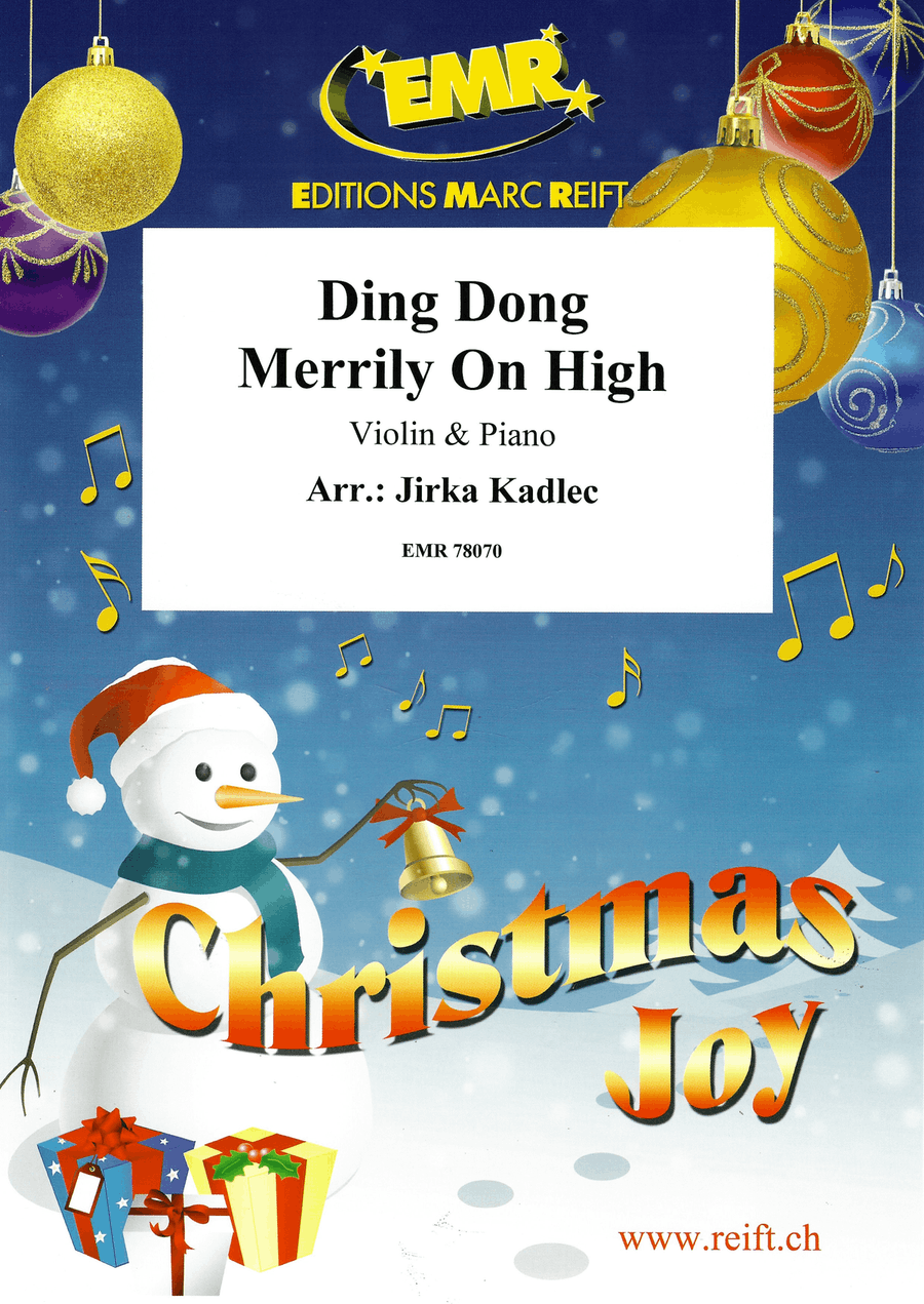 Ding Dong Merrily On High Violin Solo scores gallery preview page 1