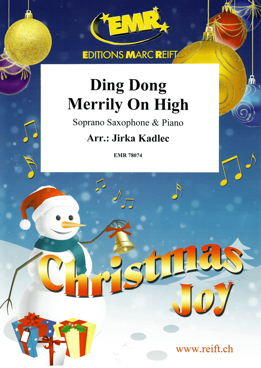 Ding Dong Merrily On High Soprano Saxophone scores gallery preview page 1