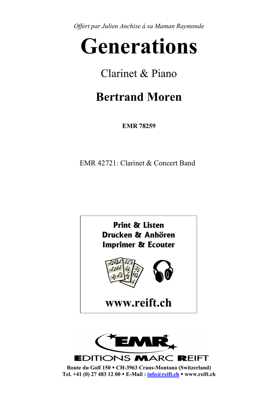 Generations Generations Clarinet Solo scores gallery preview page 2