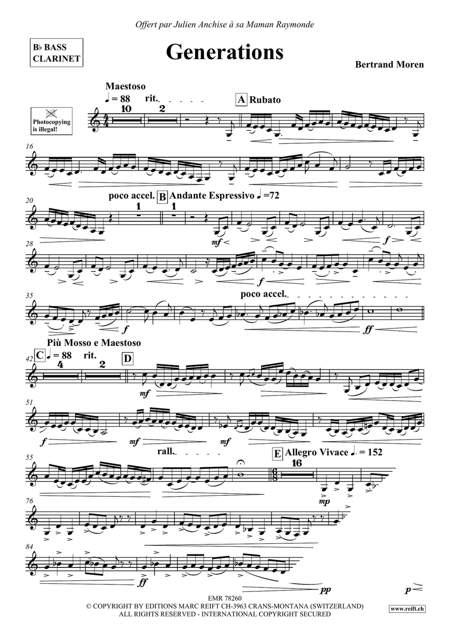 Generations Generations Bass Clarinet scores gallery preview page 4