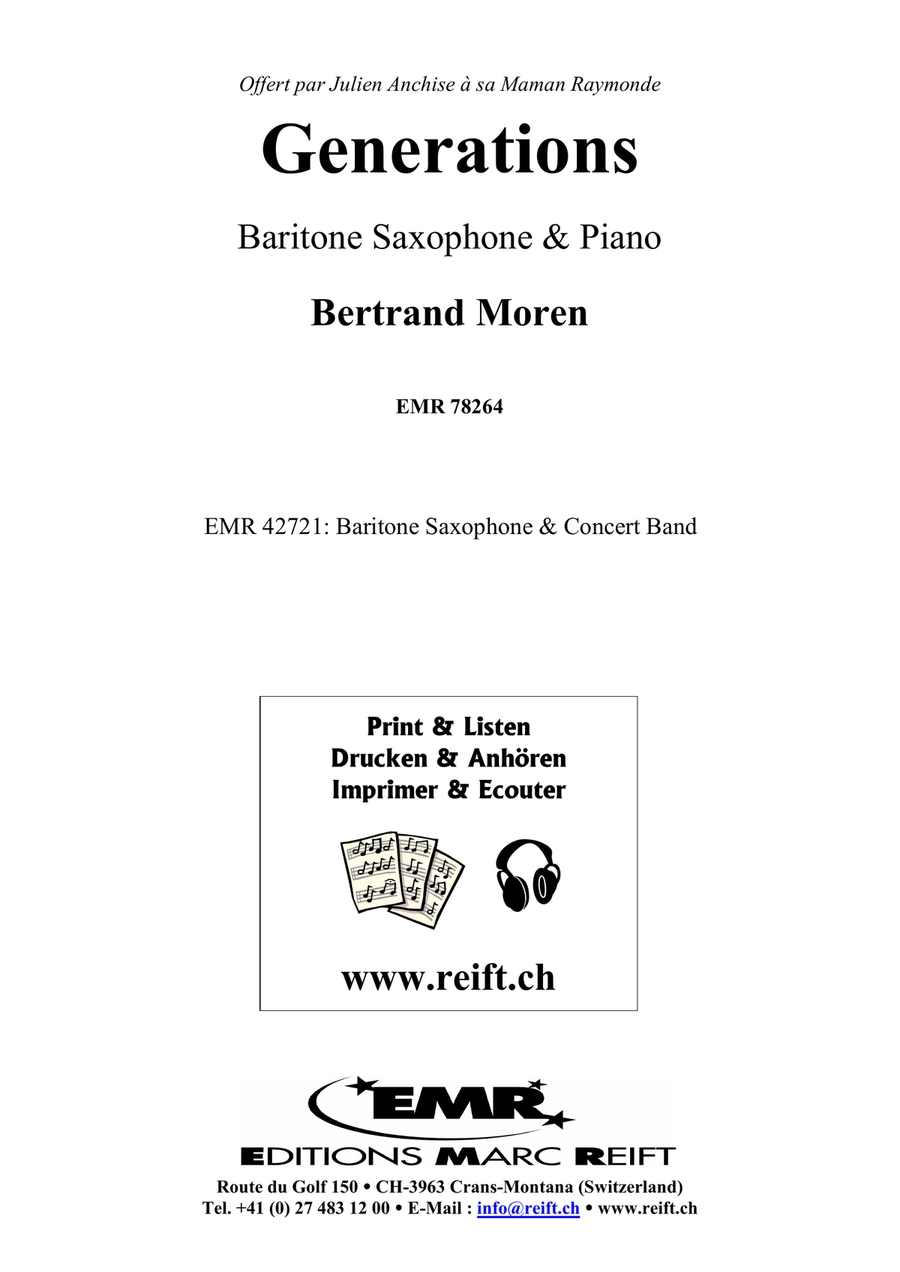 Generations Generations Baritone Saxophone scores gallery preview page 2
