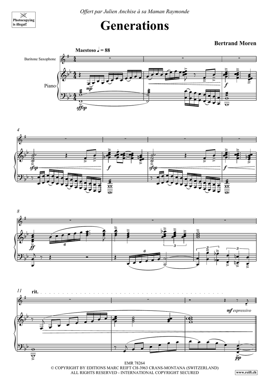 Generations Generations Baritone Saxophone scores gallery preview page 5