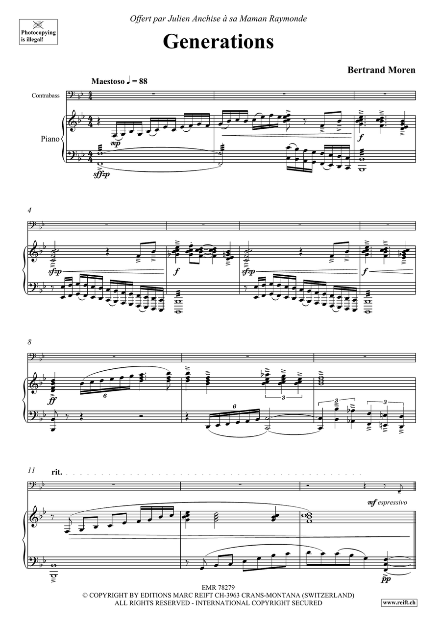 Generations Generations Double Bass scores gallery preview page 5