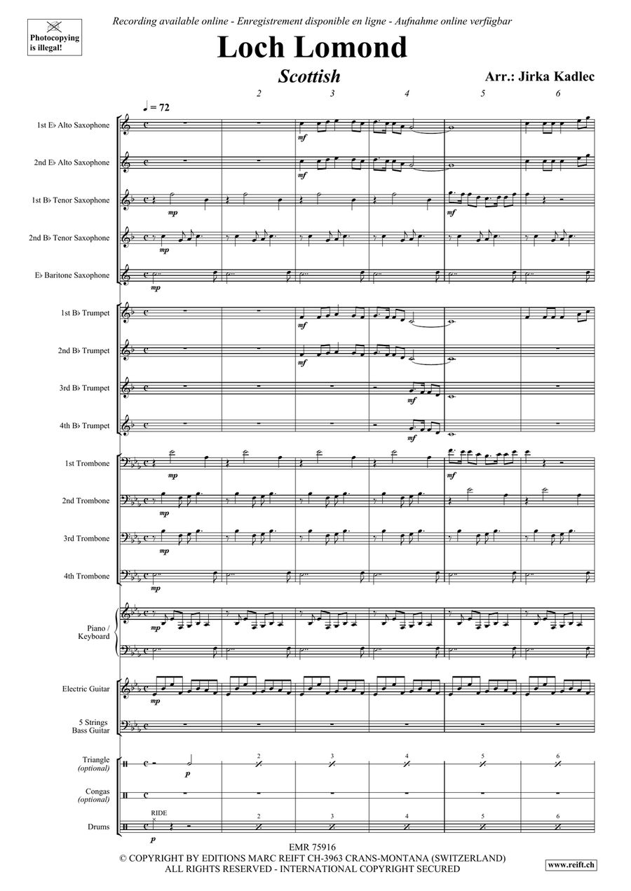 Loch Lomon Loch Lomon Big Band scores gallery preview page 3