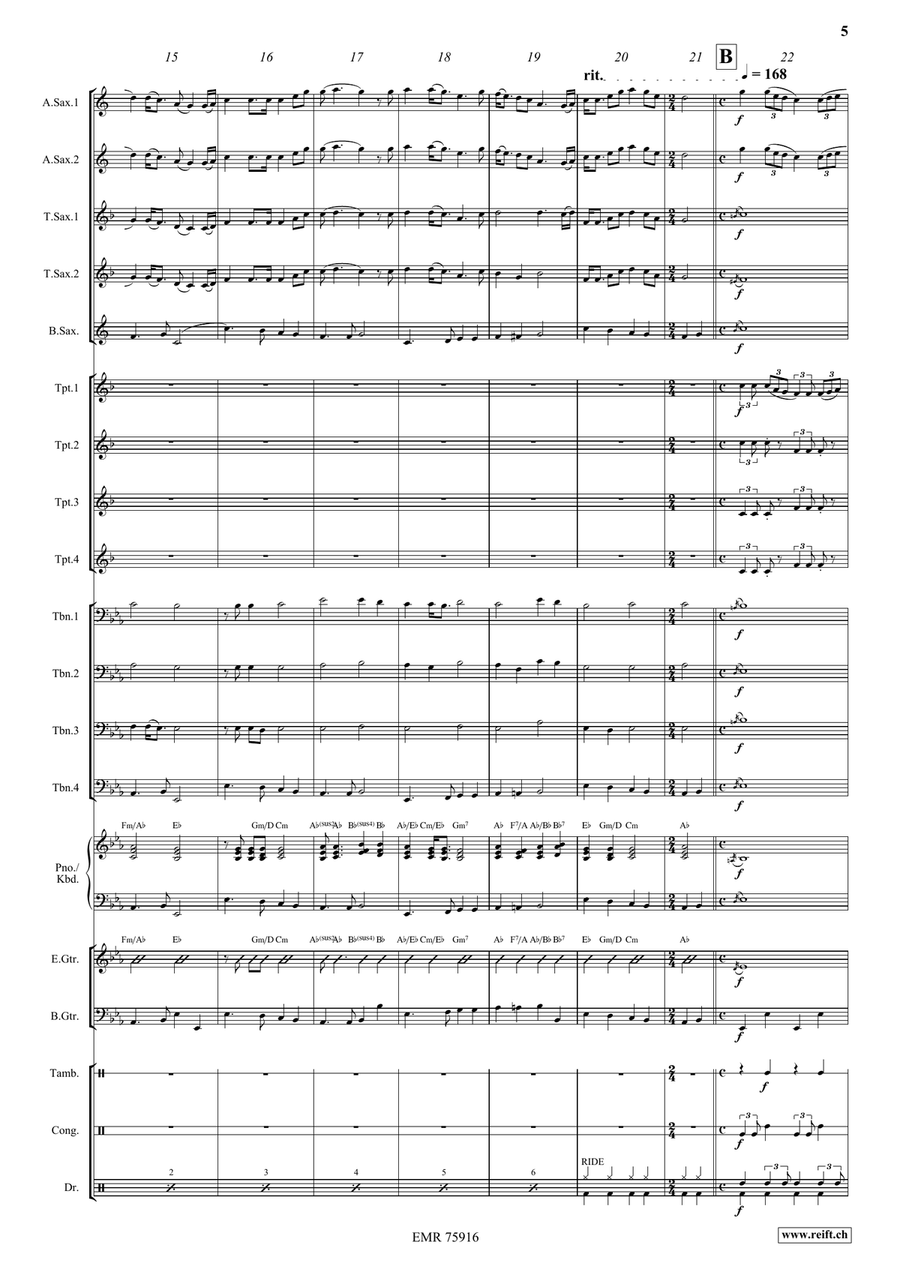 Loch Lomon Loch Lomon Big Band scores gallery preview page 5