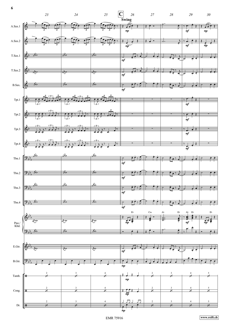Loch Lomon Loch Lomon Big Band scores gallery preview page 6