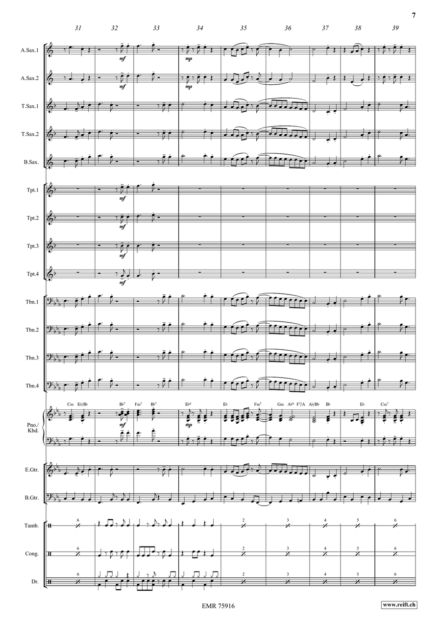 Loch Lomon Loch Lomon Big Band scores gallery preview page 7
