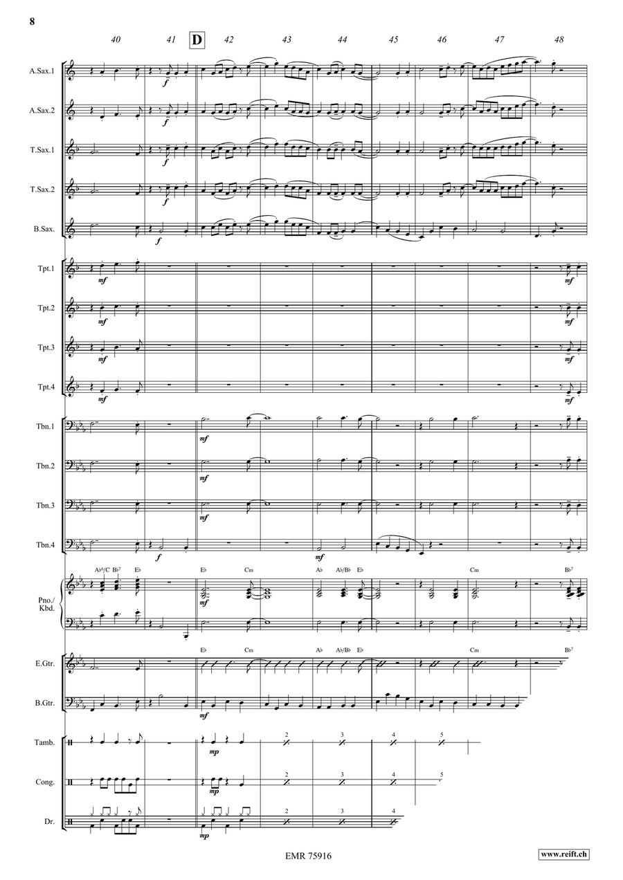 Loch Lomon Loch Lomon Big Band scores gallery preview page 8
