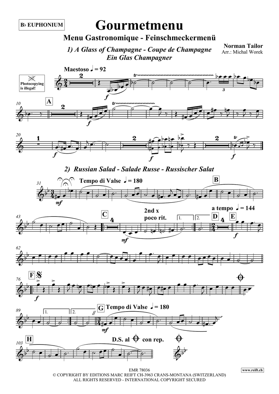 Gourmetmenu Gourmetmenu Euphonium scores gallery preview page 3