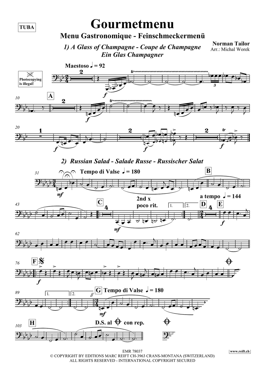 Gourmetmenu Gourmetmenu Tuba scores gallery preview page 3
