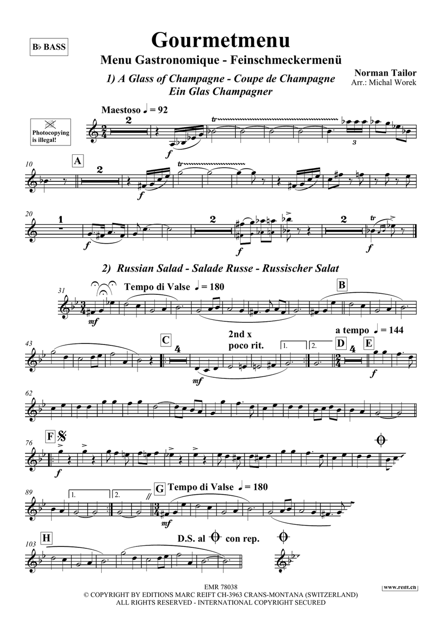 Gourmetmenu Gourmetmenu Voice Solo scores gallery preview page 3