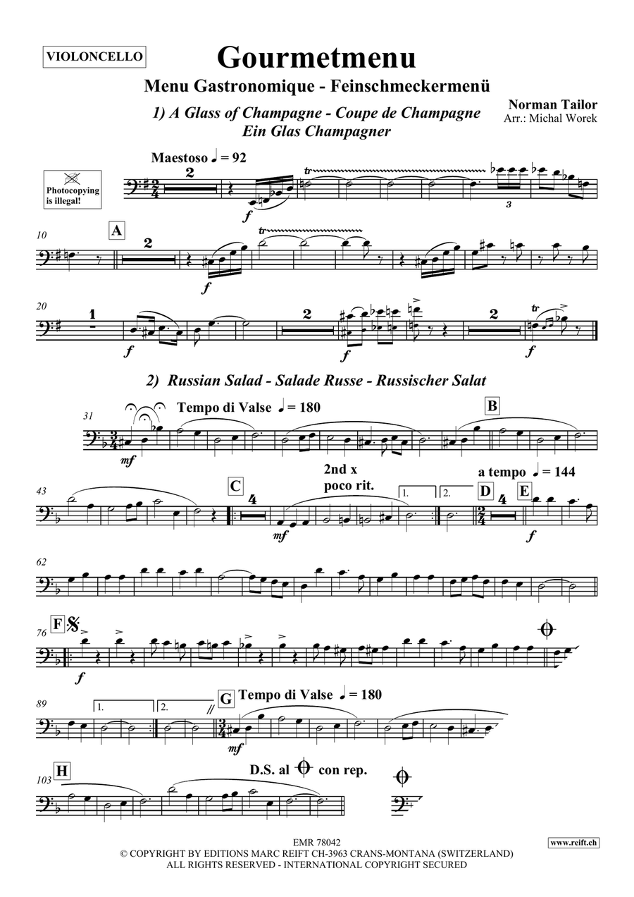 Gourmetmenu Gourmetmenu Piano Accompaniment scores gallery preview page 3