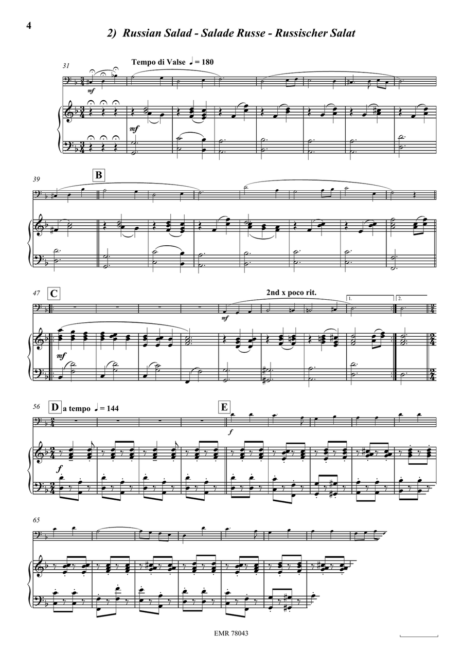 Gourmetmenu Gourmetmenu Double Bass scores gallery preview page 5