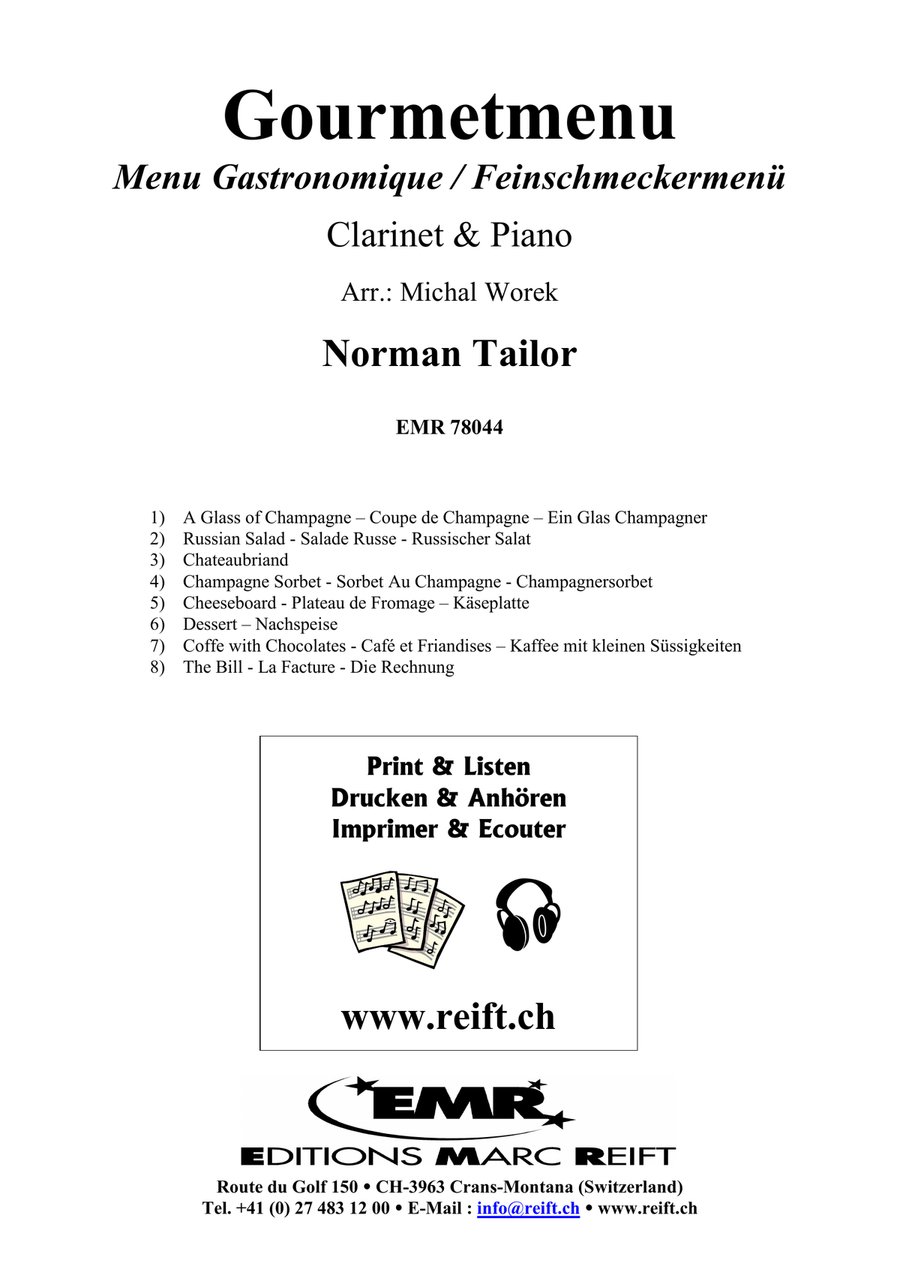 Gourmetmenu Gourmetmenu Clarinet Solo scores gallery preview page 2