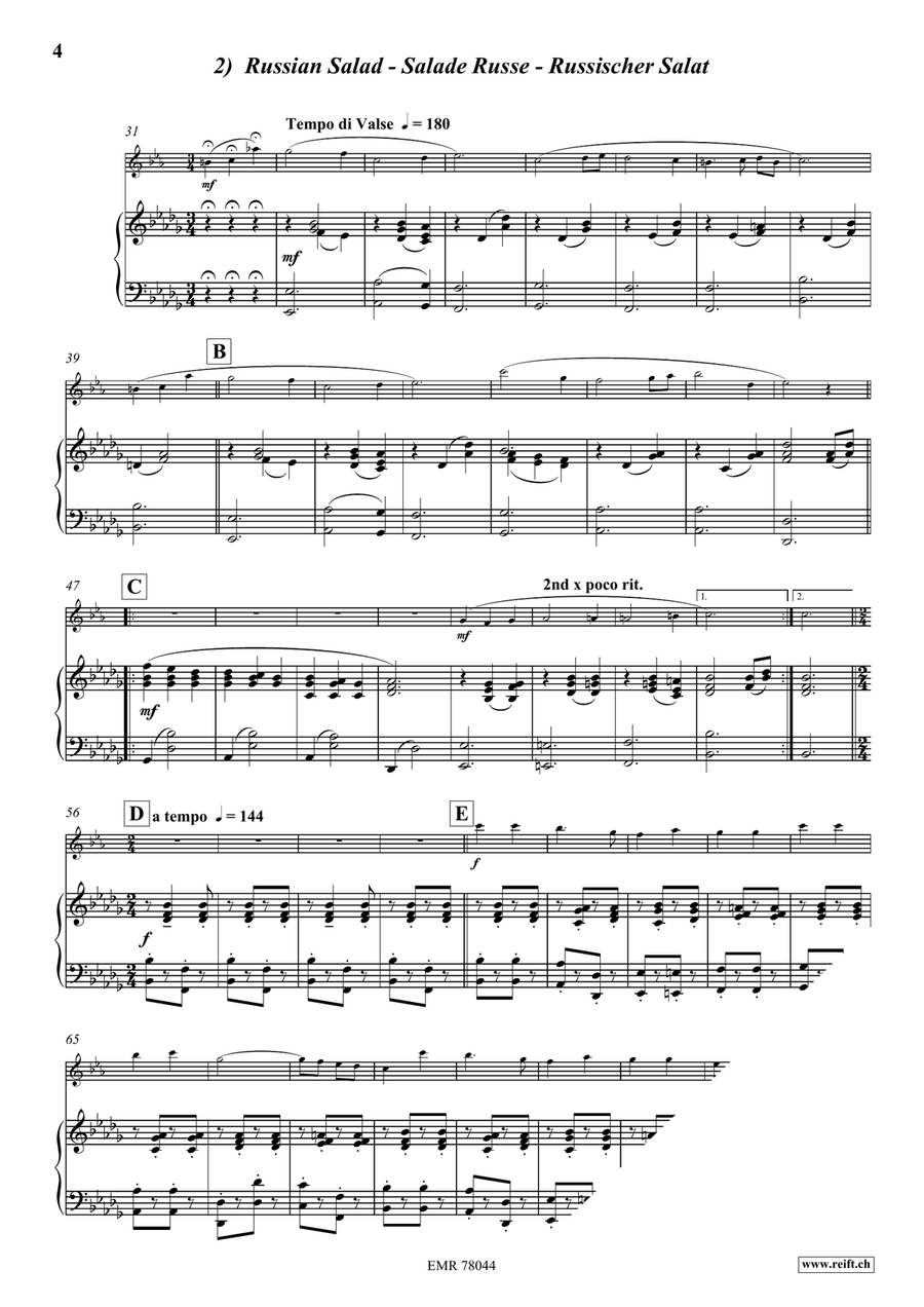 Gourmetmenu Gourmetmenu Clarinet Solo scores gallery preview page 5