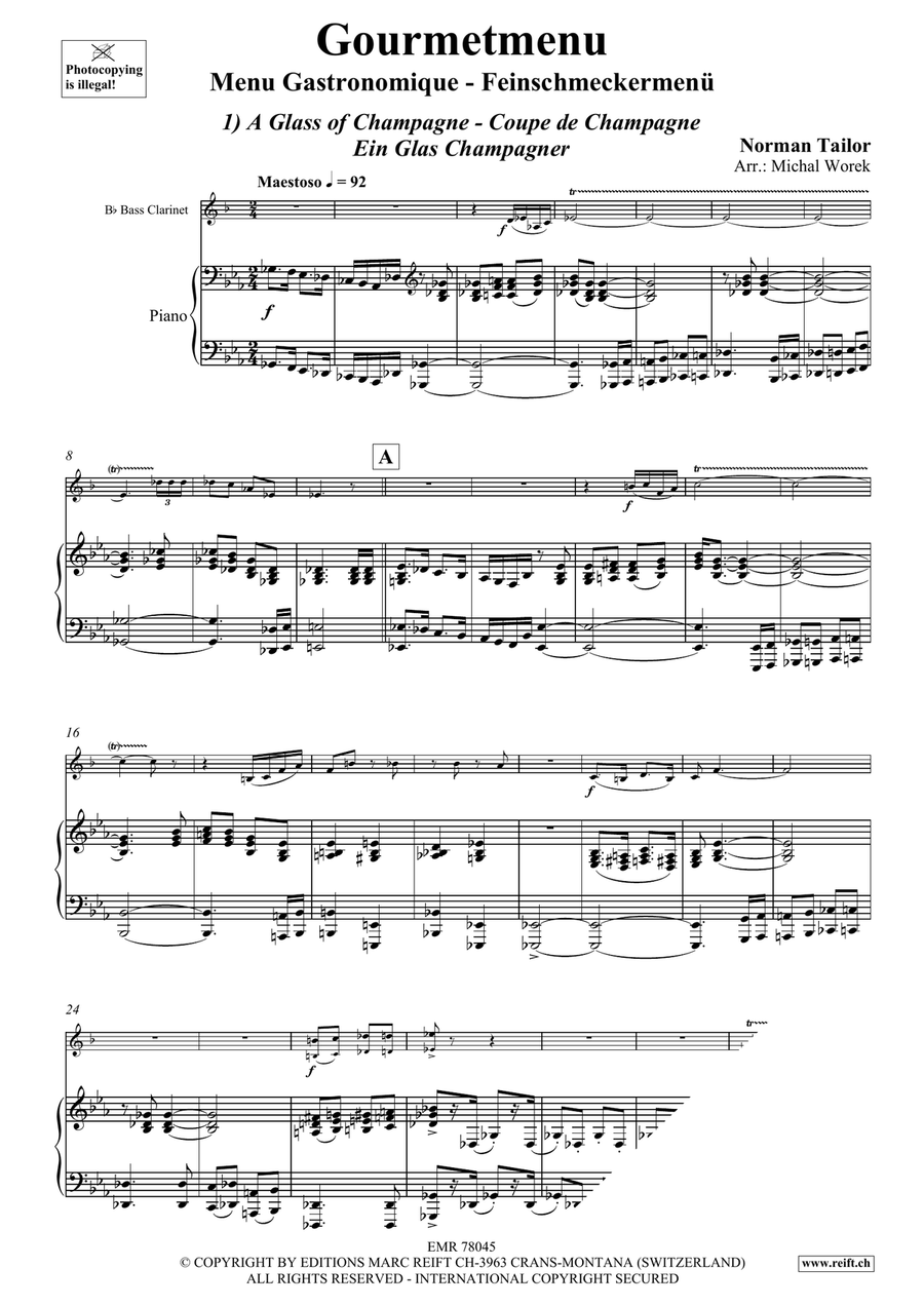 Gourmetmenu Gourmetmenu Bass Clarinet scores gallery preview page 4