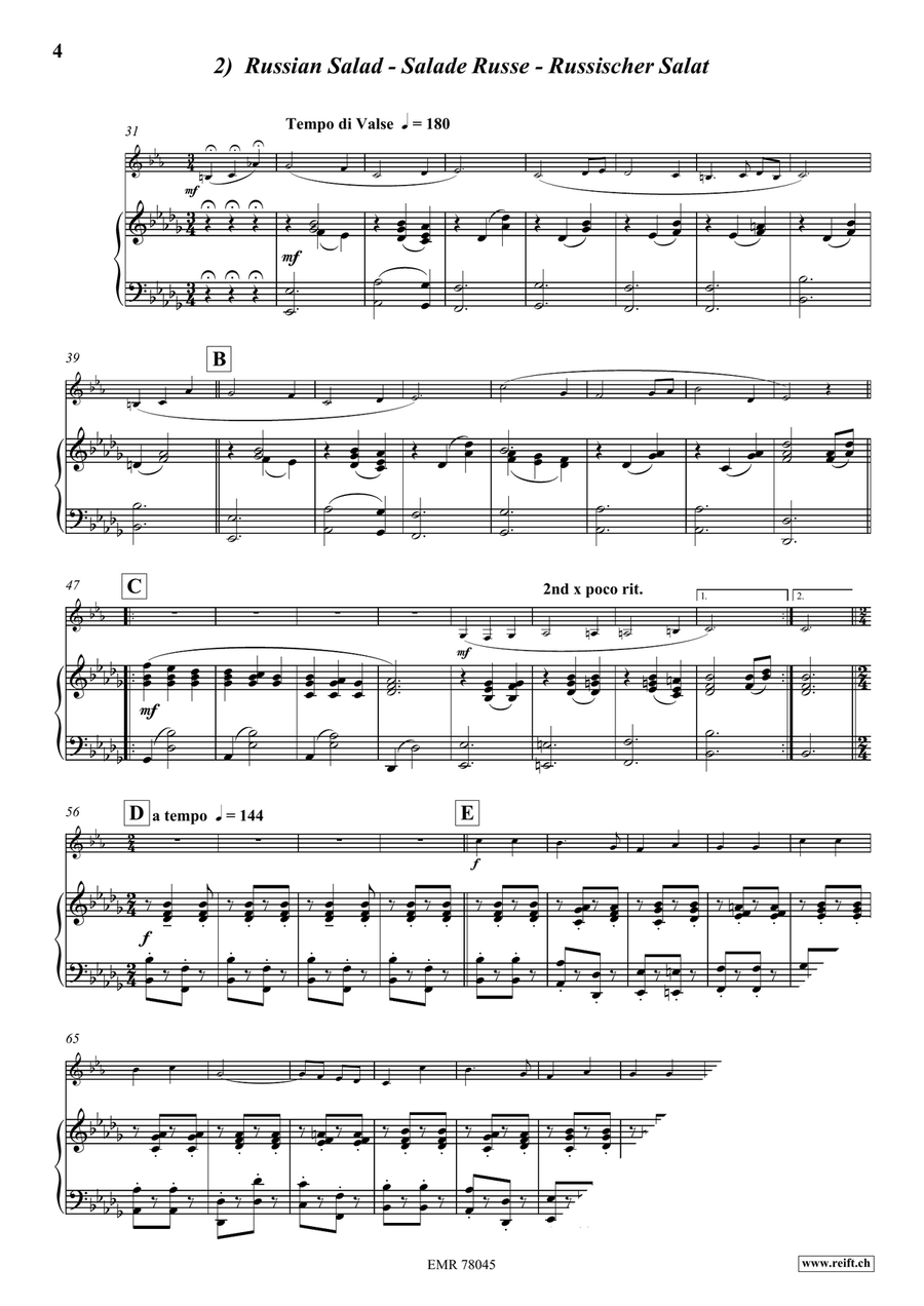 Gourmetmenu Gourmetmenu Bass Clarinet scores gallery preview page 5