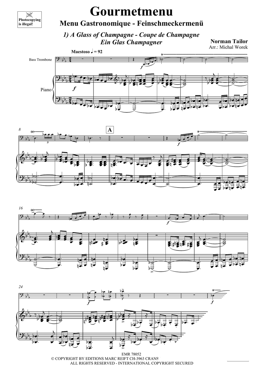 Gourmetmenu Gourmetmenu Bass Trombone scores gallery preview page 4