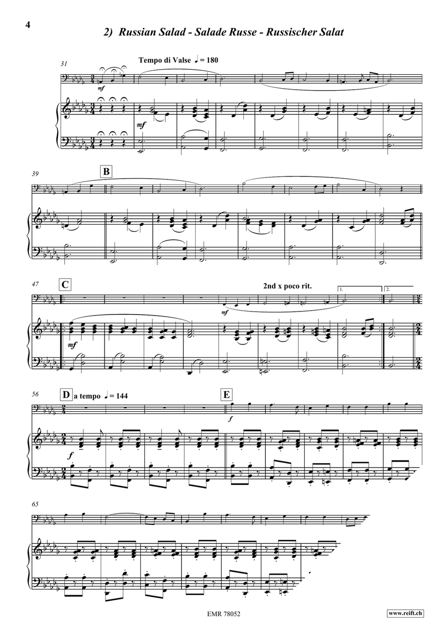 Gourmetmenu Gourmetmenu Bass Trombone scores gallery preview page 5
