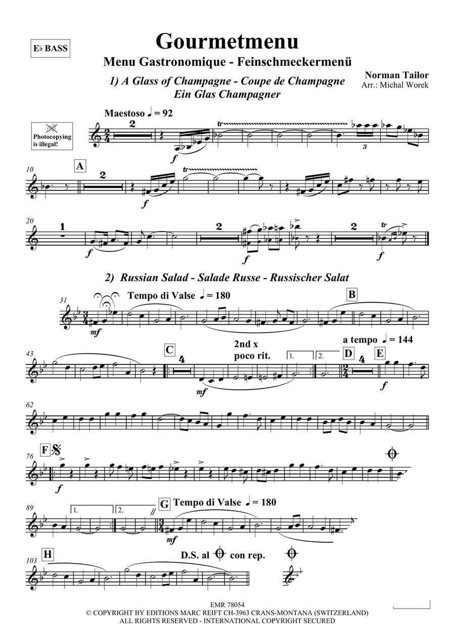 Gourmetmenu Gourmetmenu Voice Solo scores gallery preview page 3