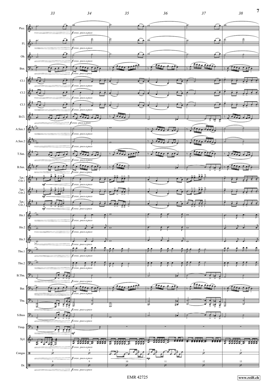 Thula Baba Thula Baba Concert Band scores gallery preview page 8
