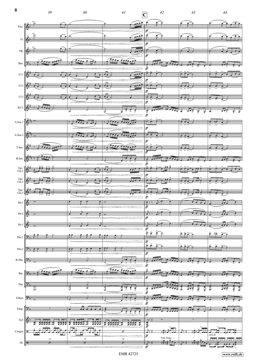 Thula Baba Thula Baba Concert Band scores gallery preview page 9