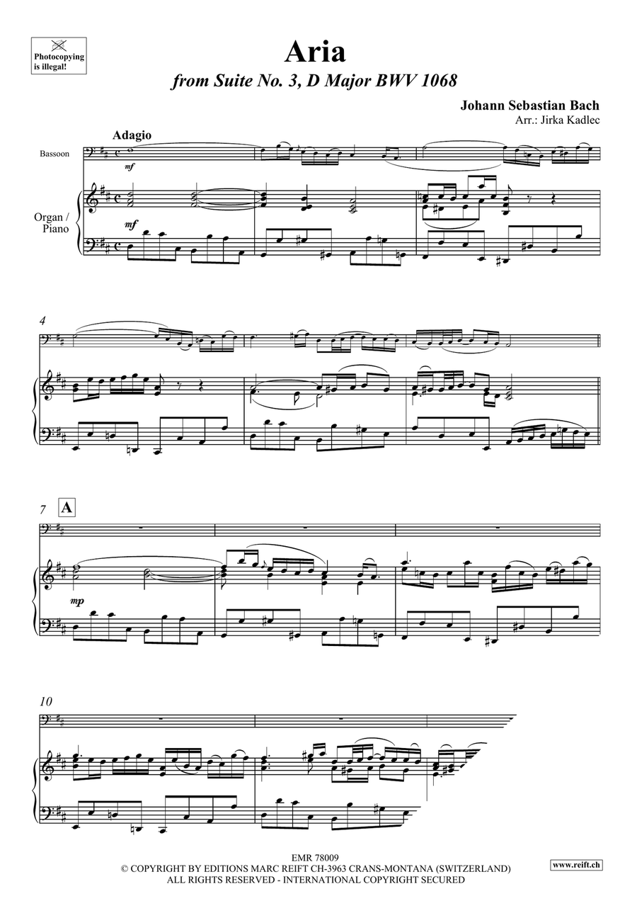 Aria Aria Bassoon Solo scores gallery preview page 3