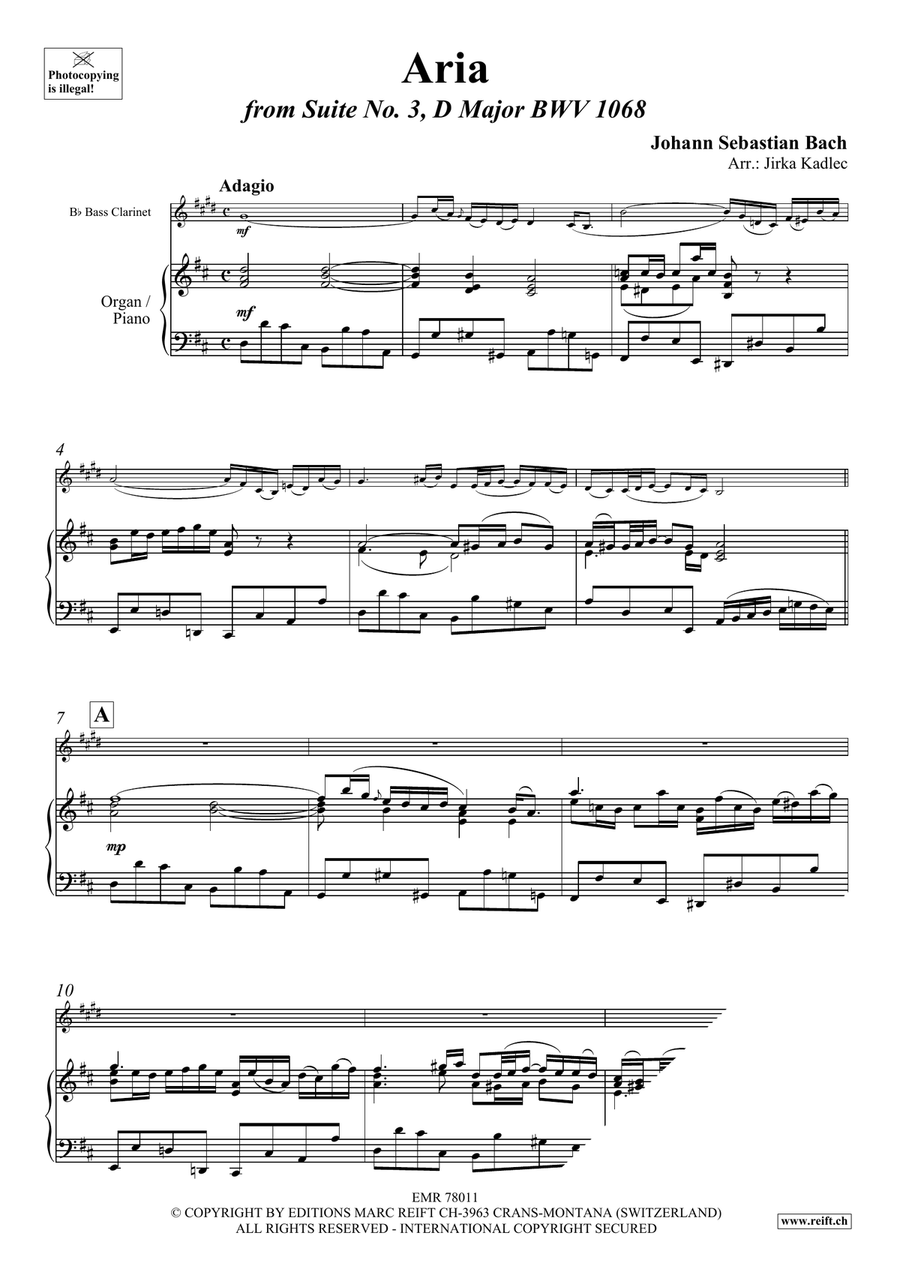 Aria Aria Bass Clarinet scores gallery preview page 3