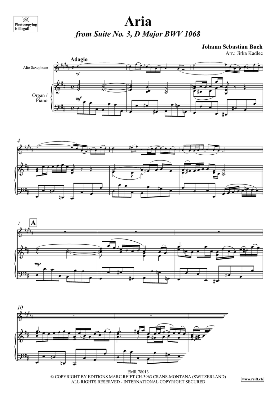 Aria Aria Alto Saxophone scores gallery preview page 3