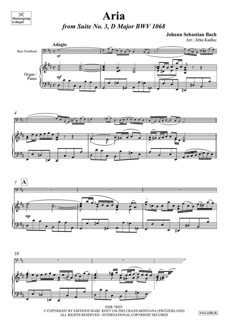Aria Aria Trombone scores gallery preview page 3