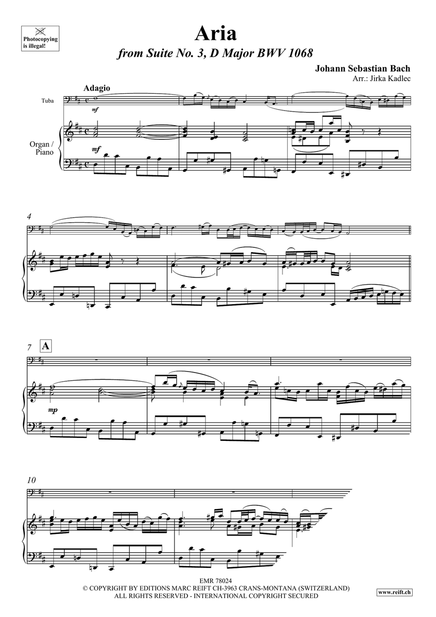Aria Aria Tuba scores gallery preview page 3