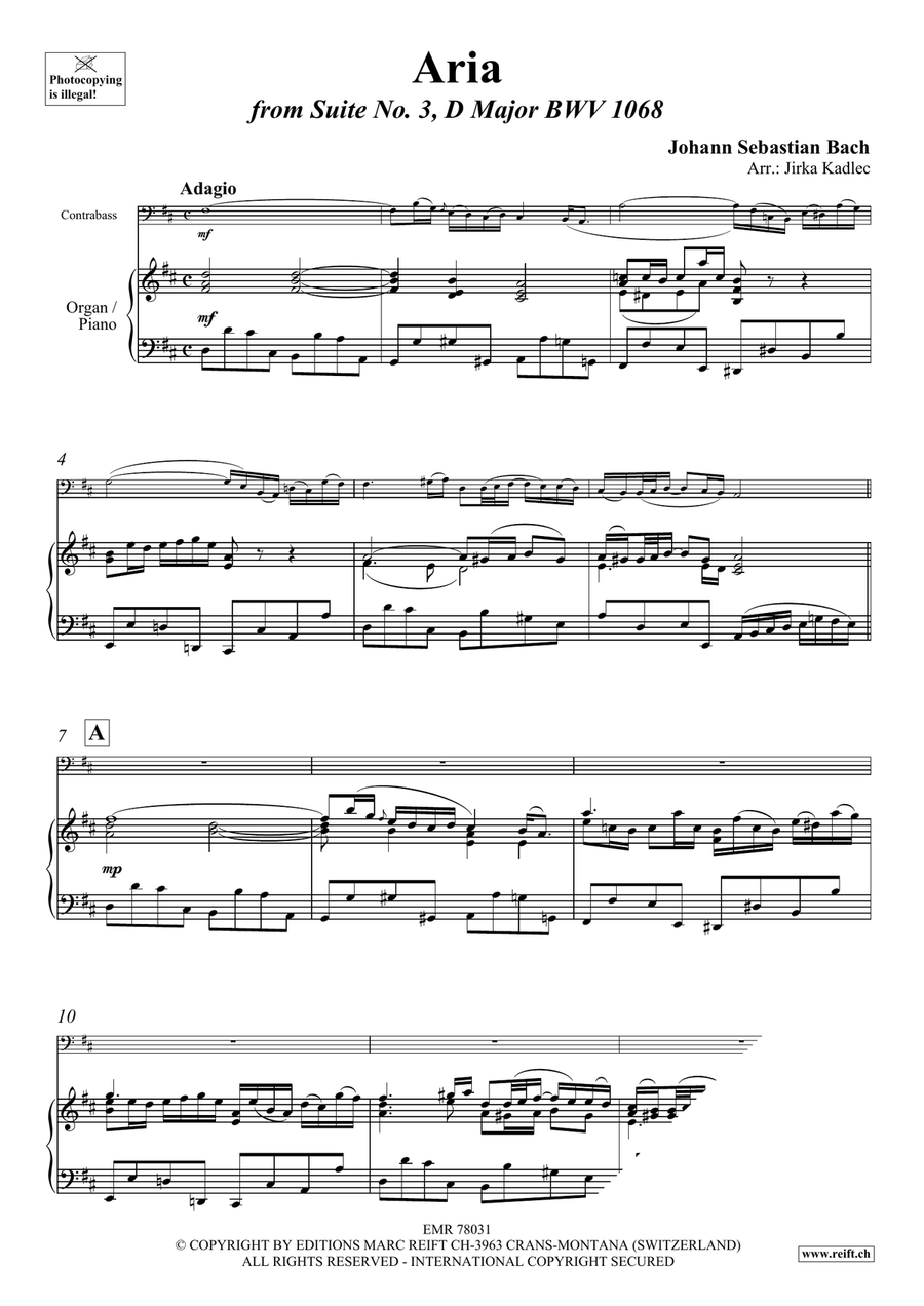 Aria Aria Double Bass scores gallery preview page 3