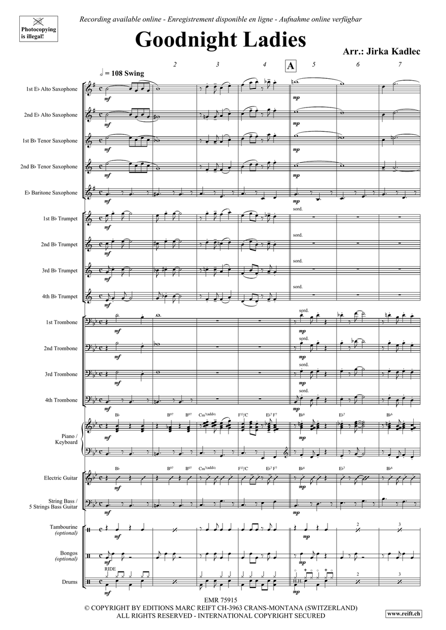 Goodnight Ladies Goodnight Ladies Big Band scores gallery preview page 3