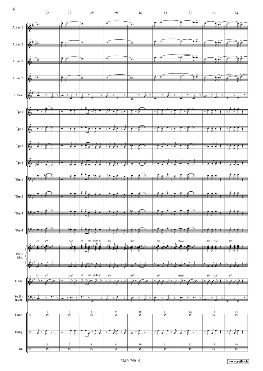 Goodnight Ladies Goodnight Ladies Big Band scores gallery preview page 6