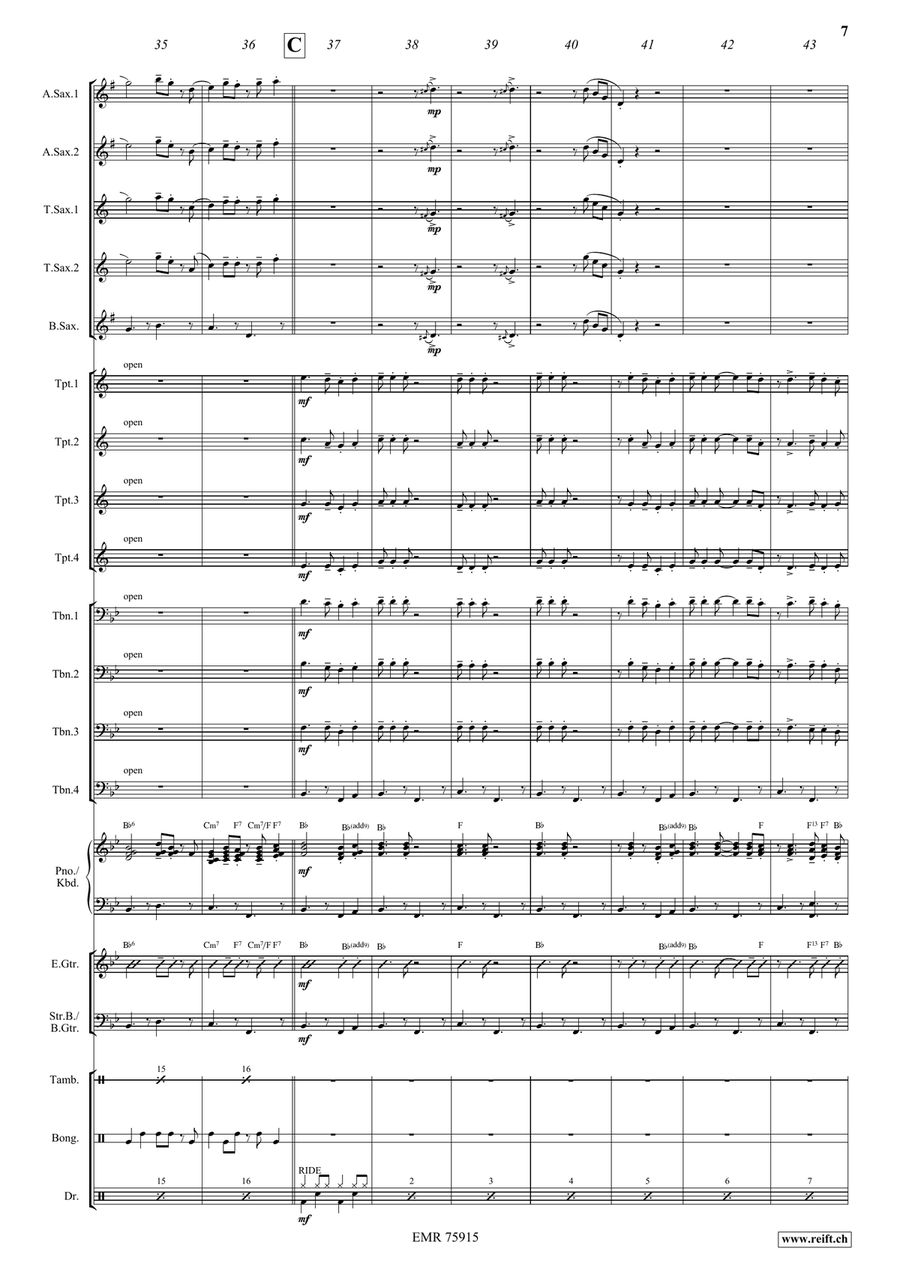 Goodnight Ladies Goodnight Ladies Big Band scores gallery preview page 7