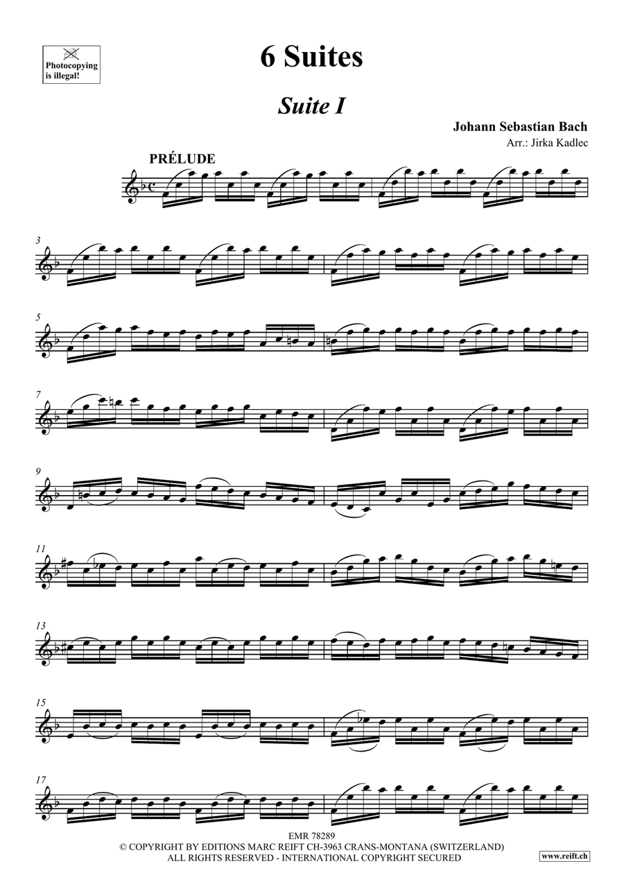6 Suites 6 Suites Baritone Saxophone scores gallery preview page 3