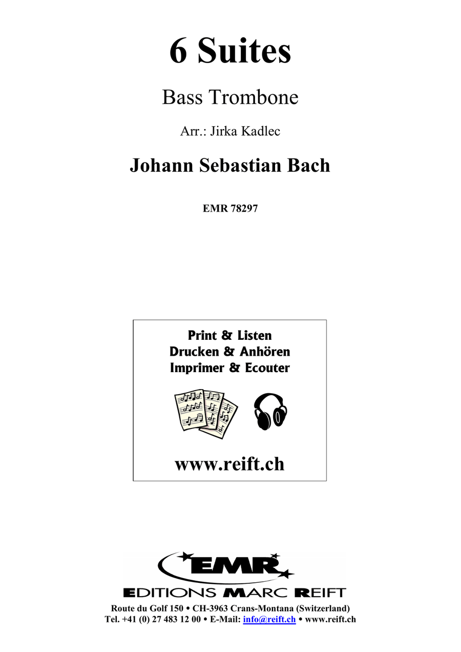 6 Suites 6 Suites Trombone scores gallery preview page 2