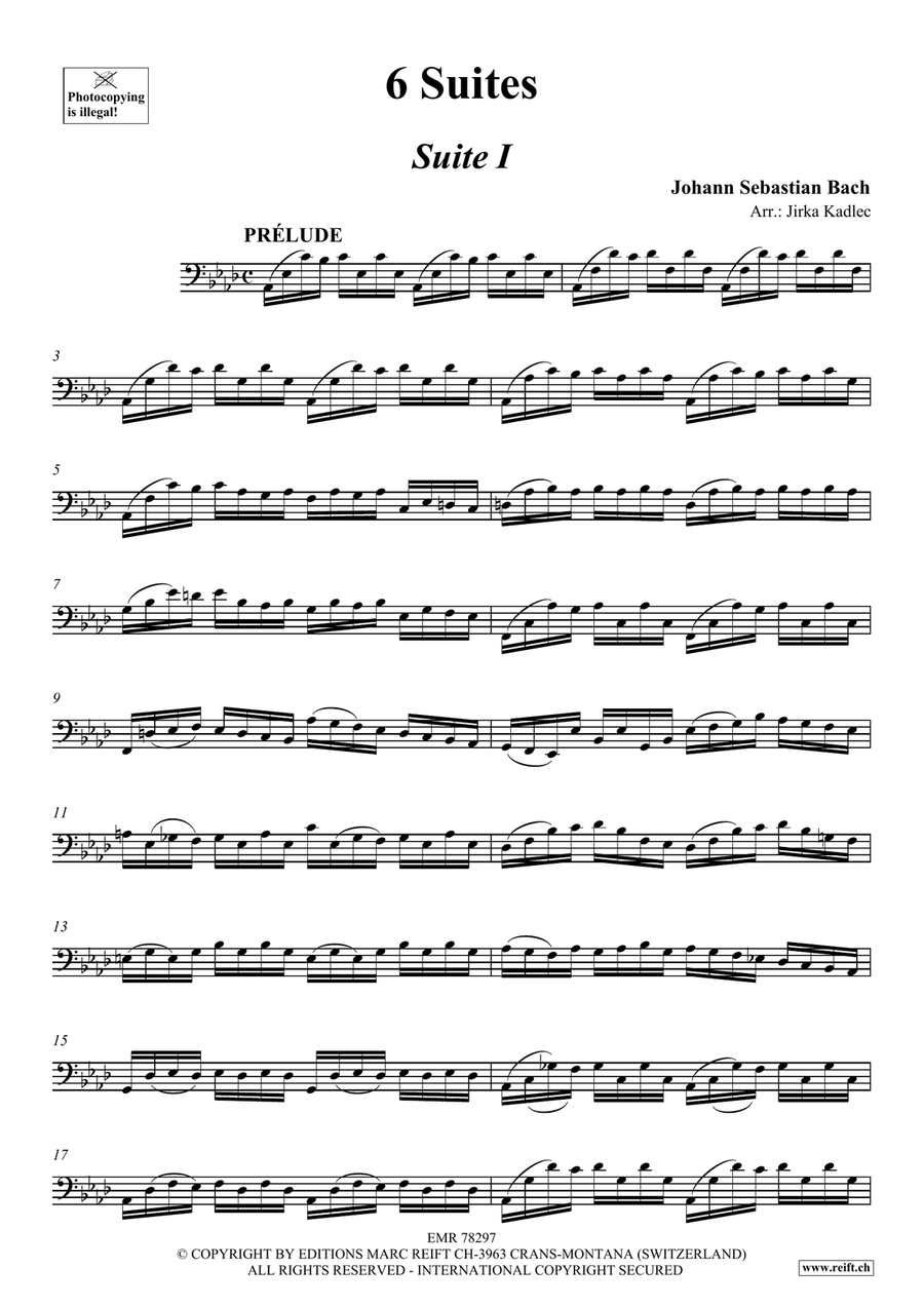 6 Suites 6 Suites Trombone scores gallery preview page 3