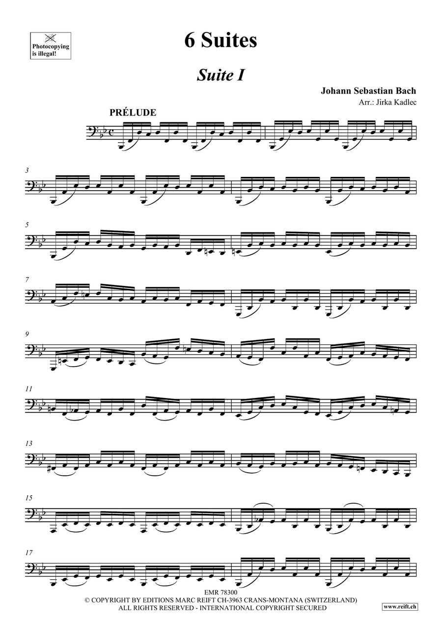 6 Suites 6 Suites Tuba scores gallery preview page 3